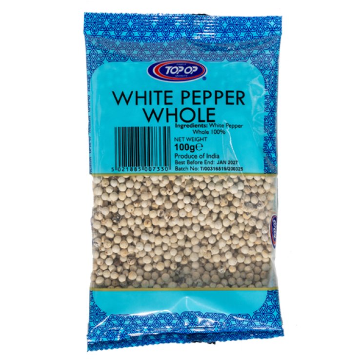 TOP OP WHITE PEPPER WHOLE 100G